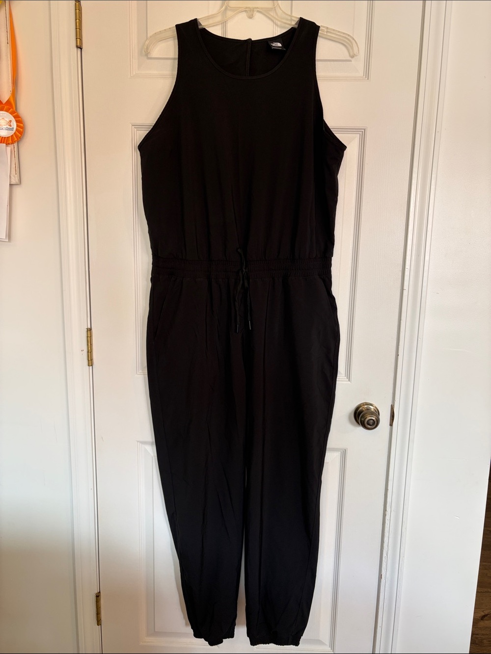 The North Face Black Sleeveless Drawstring Jumpsuit